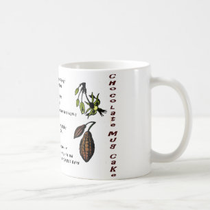 Tasse de gâteau de tasse de chocolat