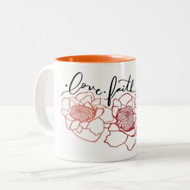 Tasse de gingembre de torche de foi d'amour Aloha (Devant gauche)
