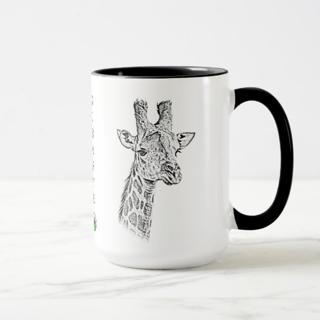 Tasse de girafe - série de l'Afrique (Droite)