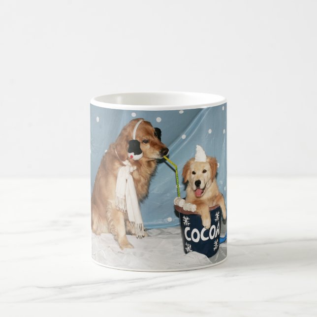 Tasse de golden retriever de cacao (Centre)