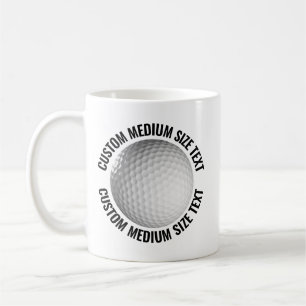 Tasse de golf personnalisée de taille moyenne 330m