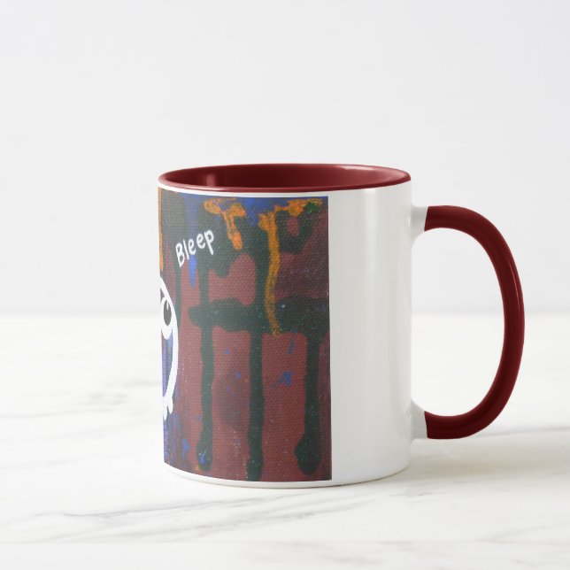 Tasse de graffiti de l'espace de "bip" (Droite)