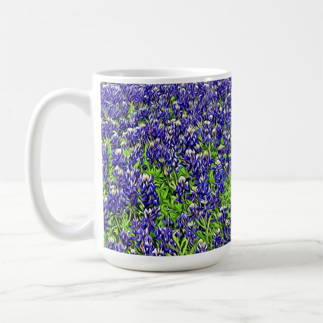 Tasse de graphique de Bluebonnets de Texas (Gauche)