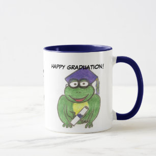 Tasse de grenouille d'obtention du diplôme
