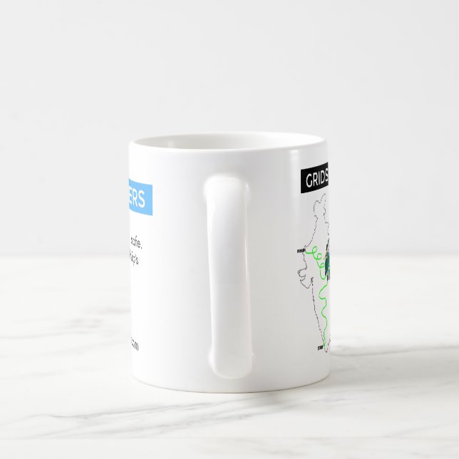 Tasse de GRIDSKIPPERS avec la carte et les (Poignée)