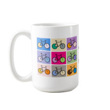 Tasse de grille de bicyclette d'art de Mondrian