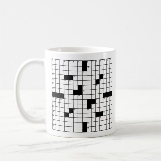 Tasse de grille de jeu de mots croisé (Gauche)