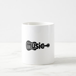 Tasse de guitare de musique minimaliste