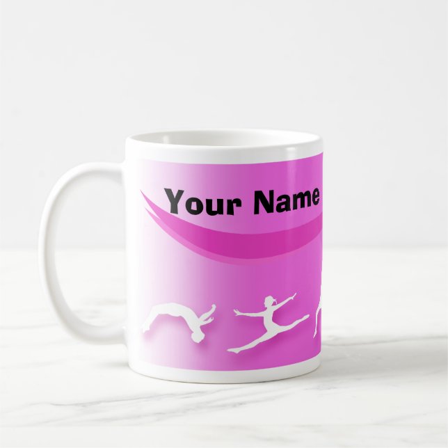 Tasse de gymnastique - ajoutez un nom ! (Gauche)