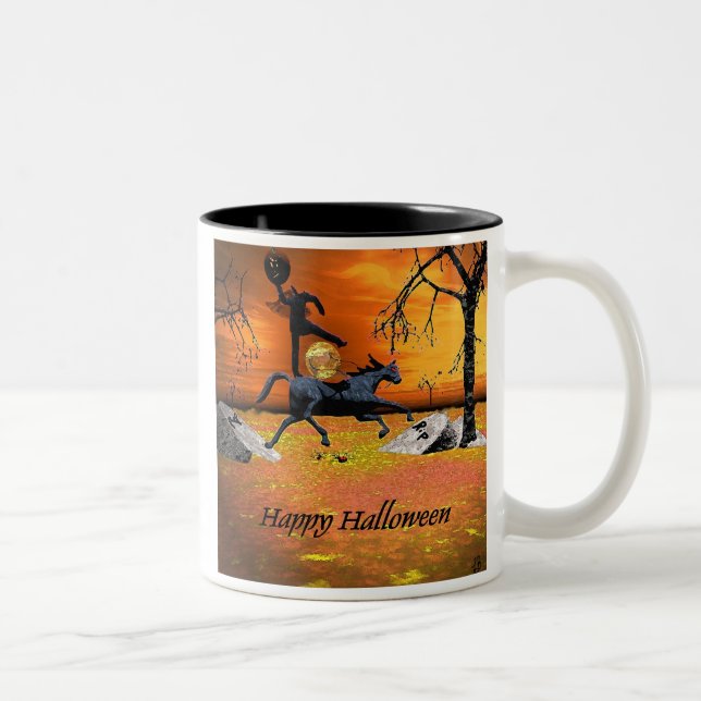 Tasse de Halloween de cavalier sans tête (Droit)