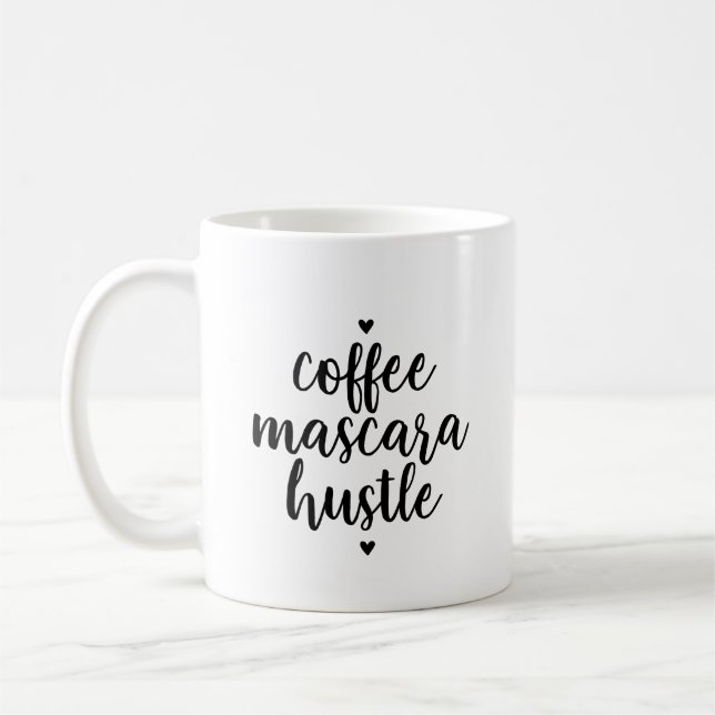 Tasse de hâte de mascara de café (Gauche)