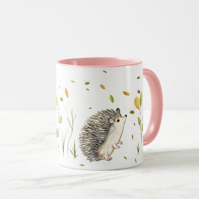 Tasse de hérisson personnalisée (Devant droit)