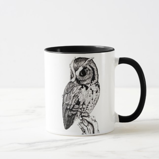 Tasse de hibou de cri strident (Droite)