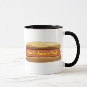 Tasse de hot dog de fête des pères - le plus gra
