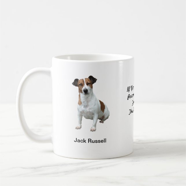 Tasse de Jack Russell - avec deux images et un (Gauche)