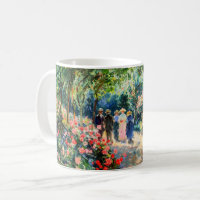 Tasse de jardin d'art impressionniste Allée de ros