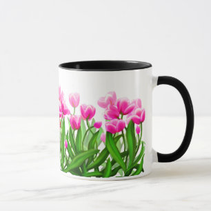 Tasse de jardin de tulipe de ressort