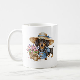 Tasse de jardin personnalisée teckel | Jardin de c