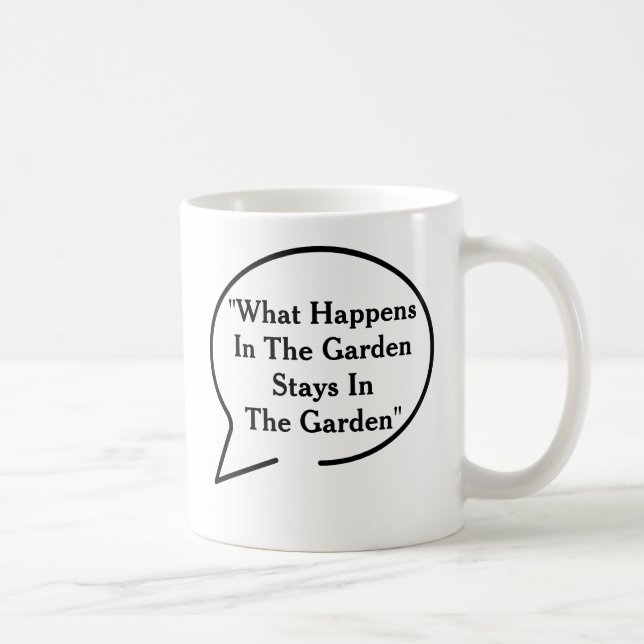 Tasse de jardinage de thème de citations drôles (Droite)