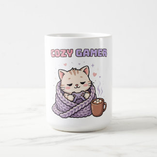 Tasse de jeu confortable – Chat de jeu mignon et d
