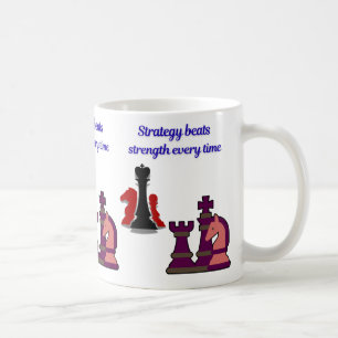 Tasse de jeu d'échecs Stratégie plutôt que Force