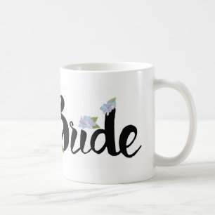 Tasse de jeune mariée - hortensias pourpres