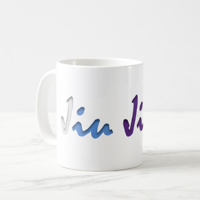 Tasse de Jiu Jitsu - couleurs adultes de ceinture (Devant gauche)