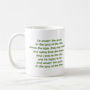 Tasse de Joel J avec des textes de tondeuse à