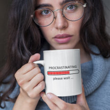 Tasse de jour de paresse - Report à plus tard, mer