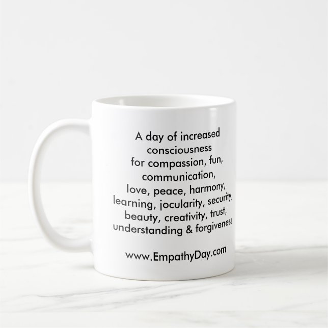 Tasse "de jour d'empathie du monde" (gaucher) (Gauche)