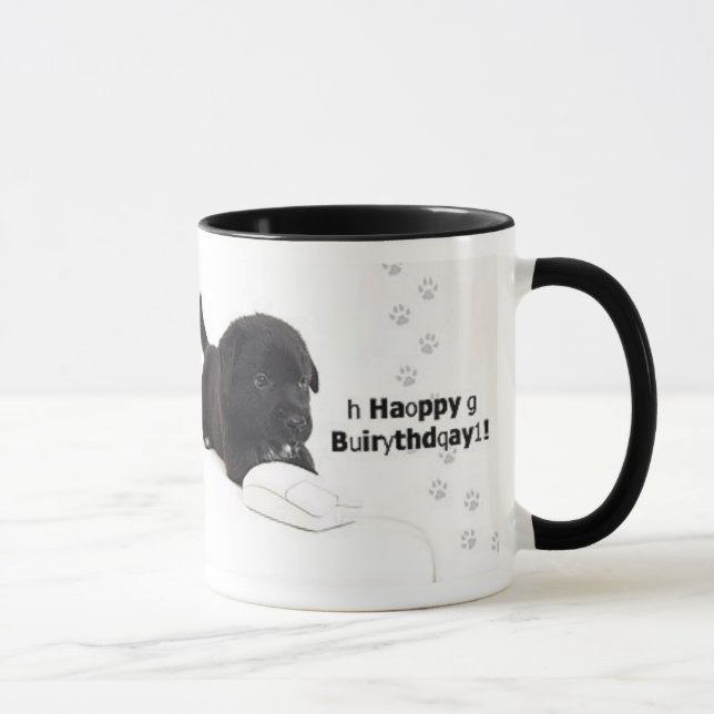 Tasse de joyeux anniversaire (Droite)