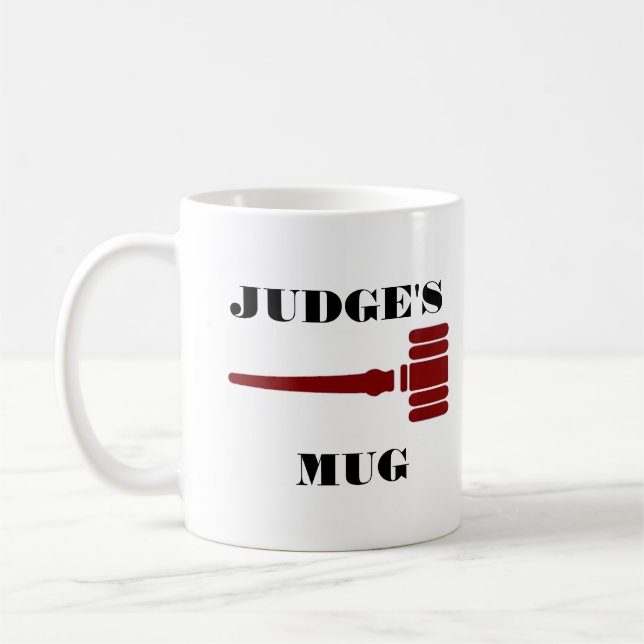 Tasse de juges avec Gavel (Gauche)