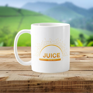 Tasse de jus Bonne journée Orange Jaune