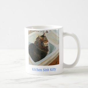 Tasse de Kitty d'évier de cuisine