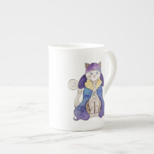 Tasse de la Chine de chat de tigre