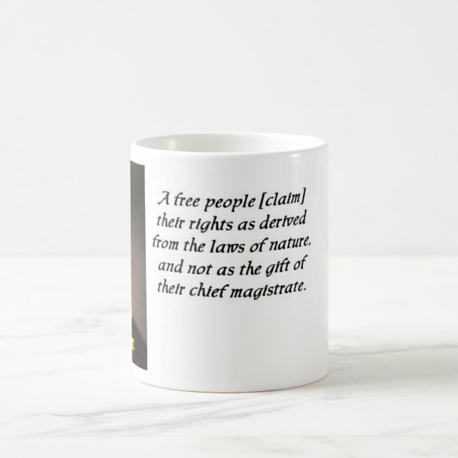 Tasse de la citation 5 de Thomas Jefferson (Centre)