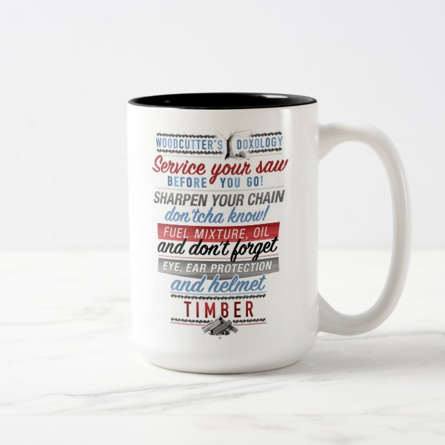 Tasse de la doxologie du bûcheron (Droit)