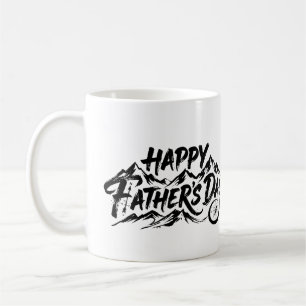 Tasse de la fête des pères Minimaliste Mountain Ri