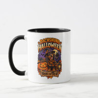 Tasse de la fête d'Halloween pour teckel