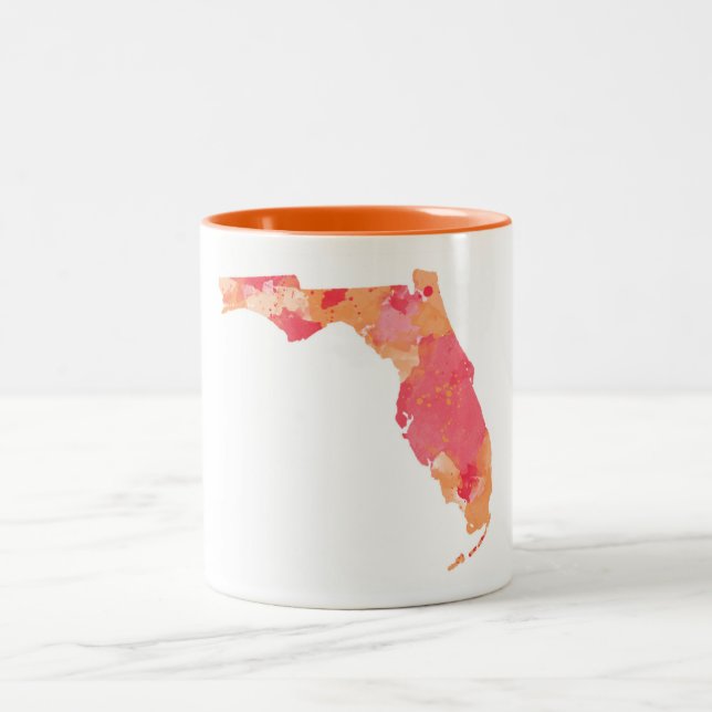 Tasse de la Floride d'aquarelle (Centre)