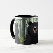 Tasse de la forêt d'ours noir – Tasse à café migno