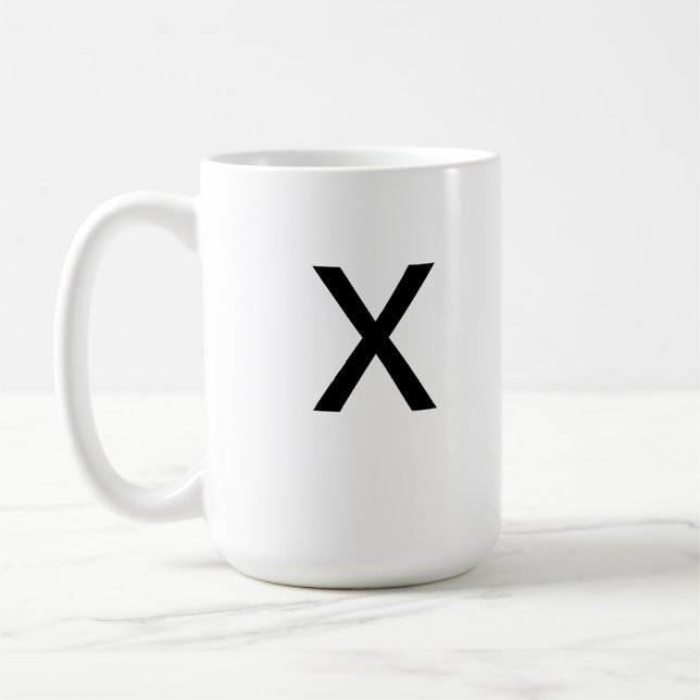 Tasse de la lettre X (Gauche)