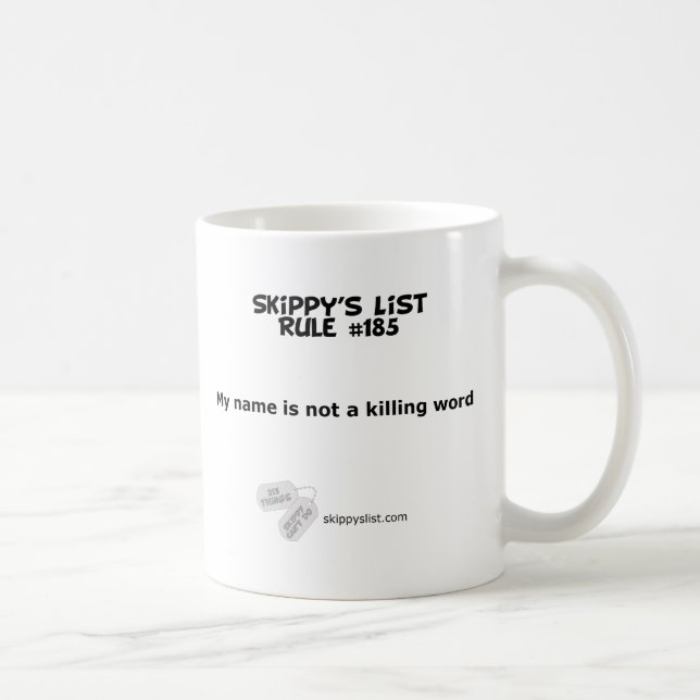 Tasse de la règle #185 (Droite)