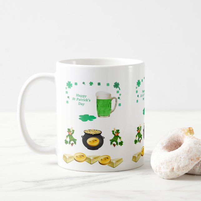 Tasse de la Saint-Patrick (Avec donut)