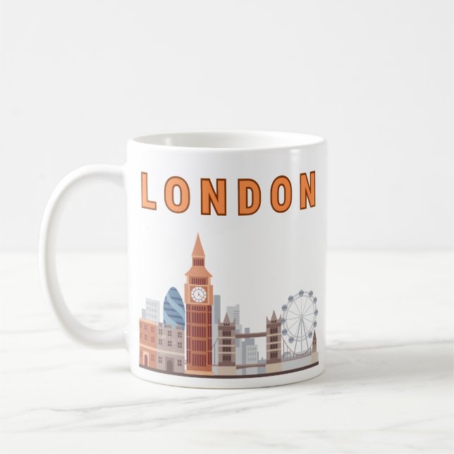 Tasse de la silhouette de Londres (Gauche)