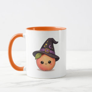 Tasse de la sorcière mignonne Peach Halloween