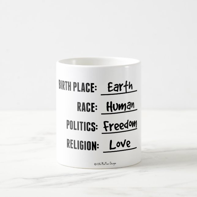 TASSE DE LA TERRE DE LIEU DE NAISSANCE (Centre)
