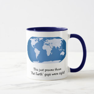 Tasse "de la terre plate"