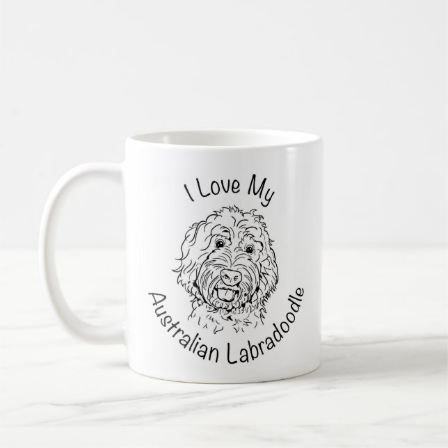 Tasse de Labradoodle d'Australien (Gauche)