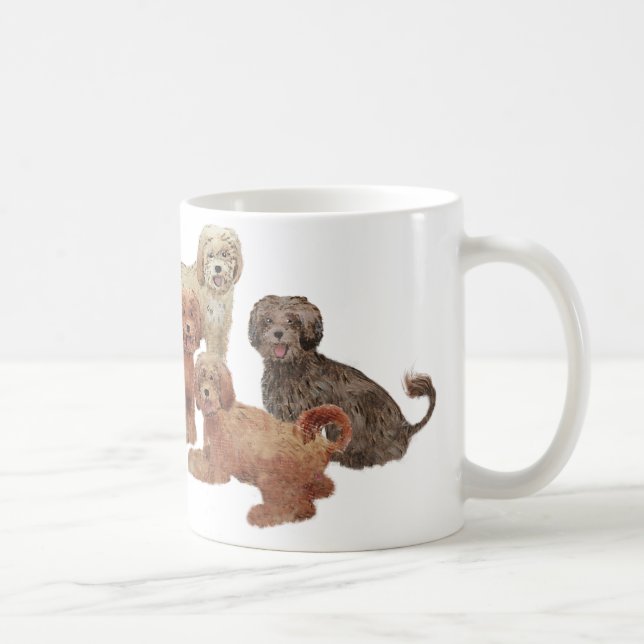 Tasse de Labradoodle d'Australien/belle peinture (Droite)
